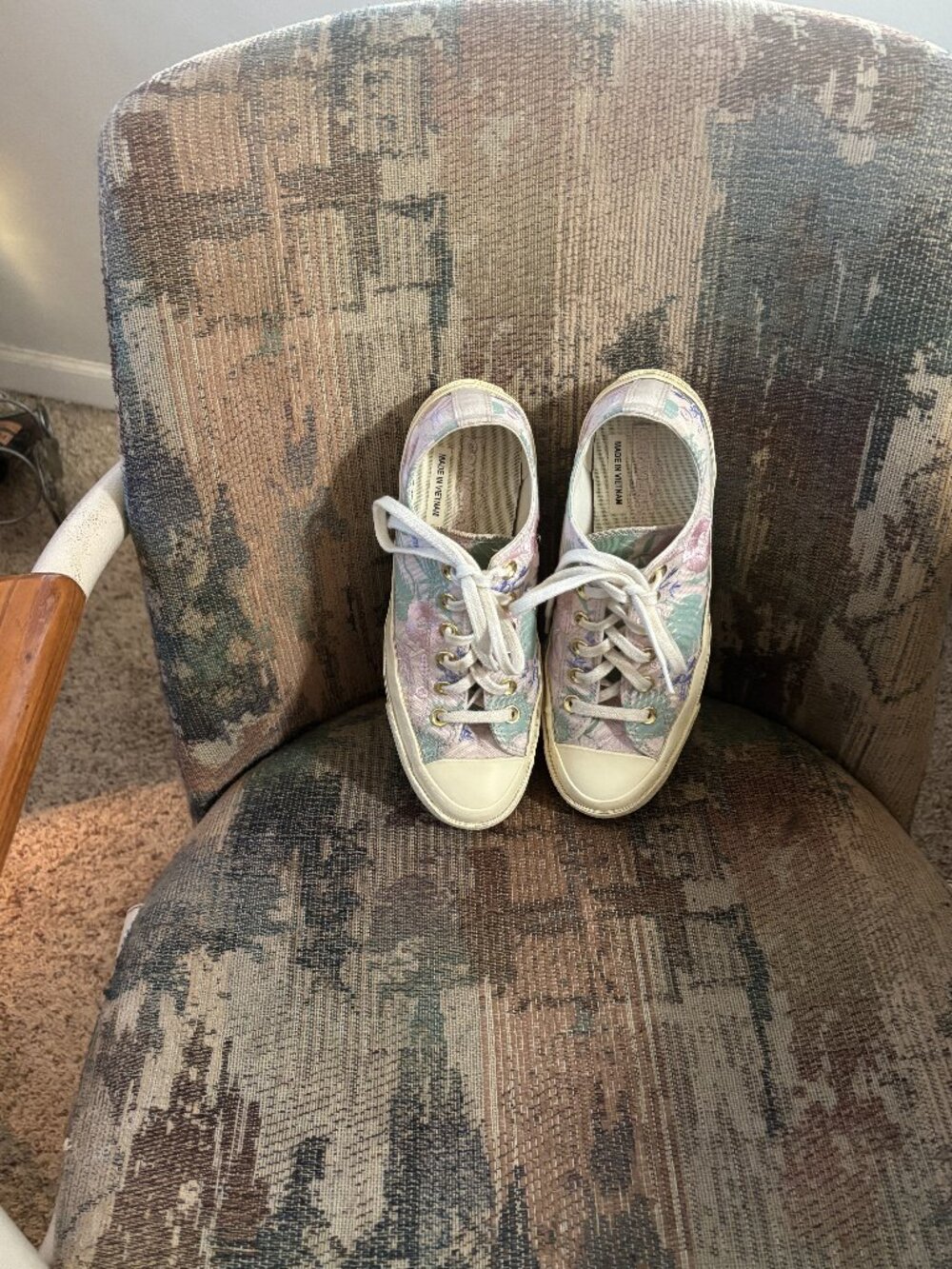 Ladies Floral Converse Sneakers